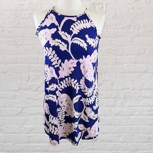 Lilly Pulitzer Navy and Pink Tunic Tank Top